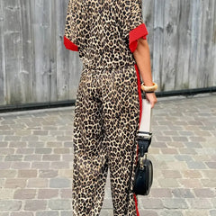 Maria™ | Fluid Leopard Print Wide Ensemble