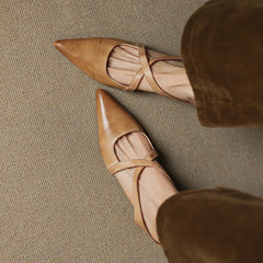Aluna Genuine Leather Mules
