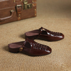 Elya Genuine Leather Mules