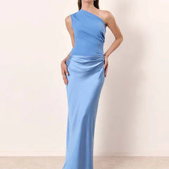 Ashley | Maxi Dress with a Guilt in Satin