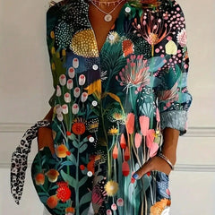 Terri™ | Colorful Blouse with Playful Print