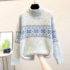 Isabella | Snowflake Knit Sweater