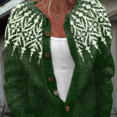 Sofie | Loose fitting cardigan with print