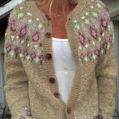 Sofie | Loose fitting cardigan with print