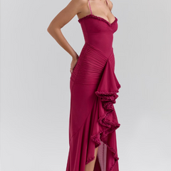 Alexandra | Women's Wedding Guest Lace Ruched Dress