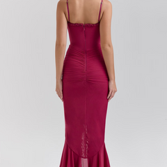 Alexandra | Women's Wedding Guest Lace Ruched Dress