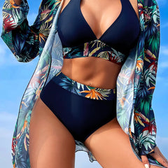 Isabella | Tropical Escape Three-Piece Bikini Set