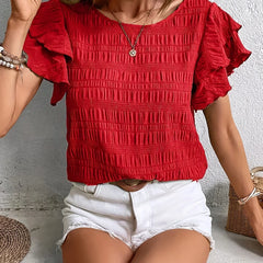 Charmaine™ | Light & Breezy Blouse with Fun Ruffles