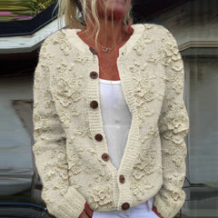 Sofie | Loose fitting cardigan with print
