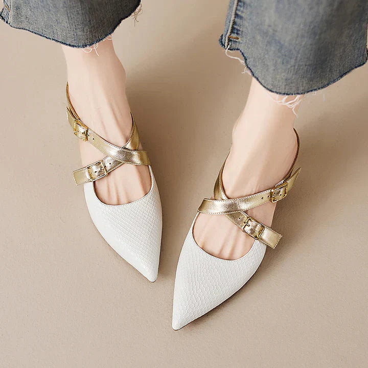 Zelle Genuine Leather Mules