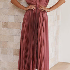 Maria™ | Elegant Pleated Maxi Dress