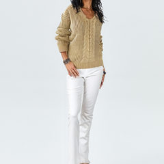 Oriana | Comfy V-Neck Sweater