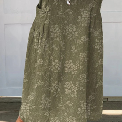 Princess™ | Vintage Floral Elastic waistband Pocket Skirt