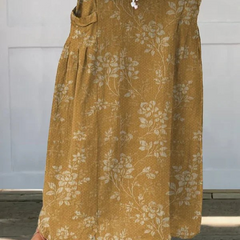 Princess™ | Vintage Floral Elastic waistband Pocket Skirt