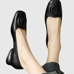 Opium Leather Flats