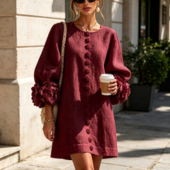 Rosalie | Button-Down Mini Dress