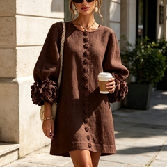 Rosalie | Button-Down Mini Dress