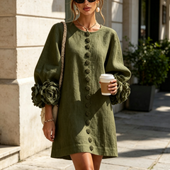 Rosalie | Button-Down Mini Dress