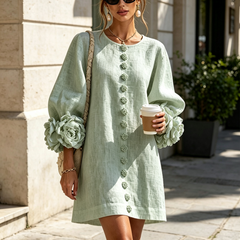Rosalie | Button-Down Mini Dress