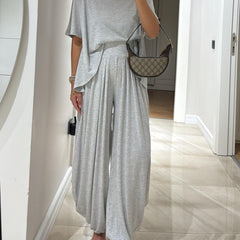 Leanne™ | Casual Top & Wide-Leg Pants Set