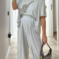 Leanne™ | Casual Top & Wide-Leg Pants Set
