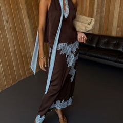 Mabel™ | Elegant Lace Panel Top & Skirt Set