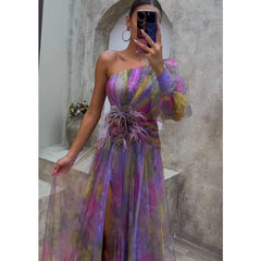 Helen | Elegant Colorful Dress