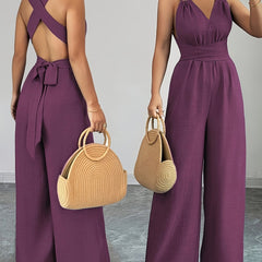Emily | Elegant Linen and Cotton Jumpsuit
