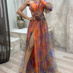 Helen | Elegant Colorful Dress
