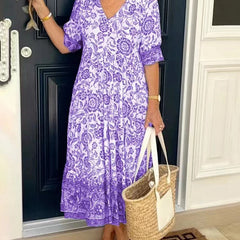 Keisha | Graceful V-Neck Floral