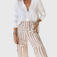 Emilia™ | Stylish Pants + Free Blouse & Belt