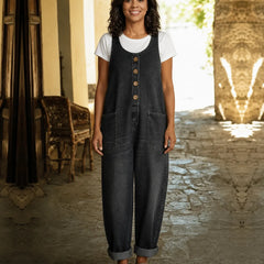 Camille | Vintage Wide-Leg Soft Denim Pants