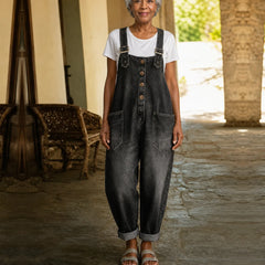 Alicia | Vintage Denim Overall with Adjustable Straps