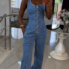 Aida | Effortless Chic Denim Jumpsuit