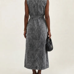 Ines | Classic Denim Maxi Dress