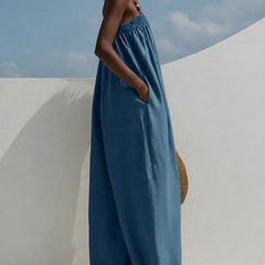Manon | Wide-Leg Denim Jumpsuit