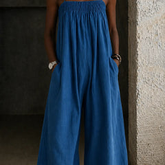 Manon | Wide-Leg Denim Jumpsuit