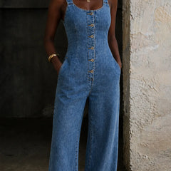 Aida | Effortless Chic Denim Jumpsuit