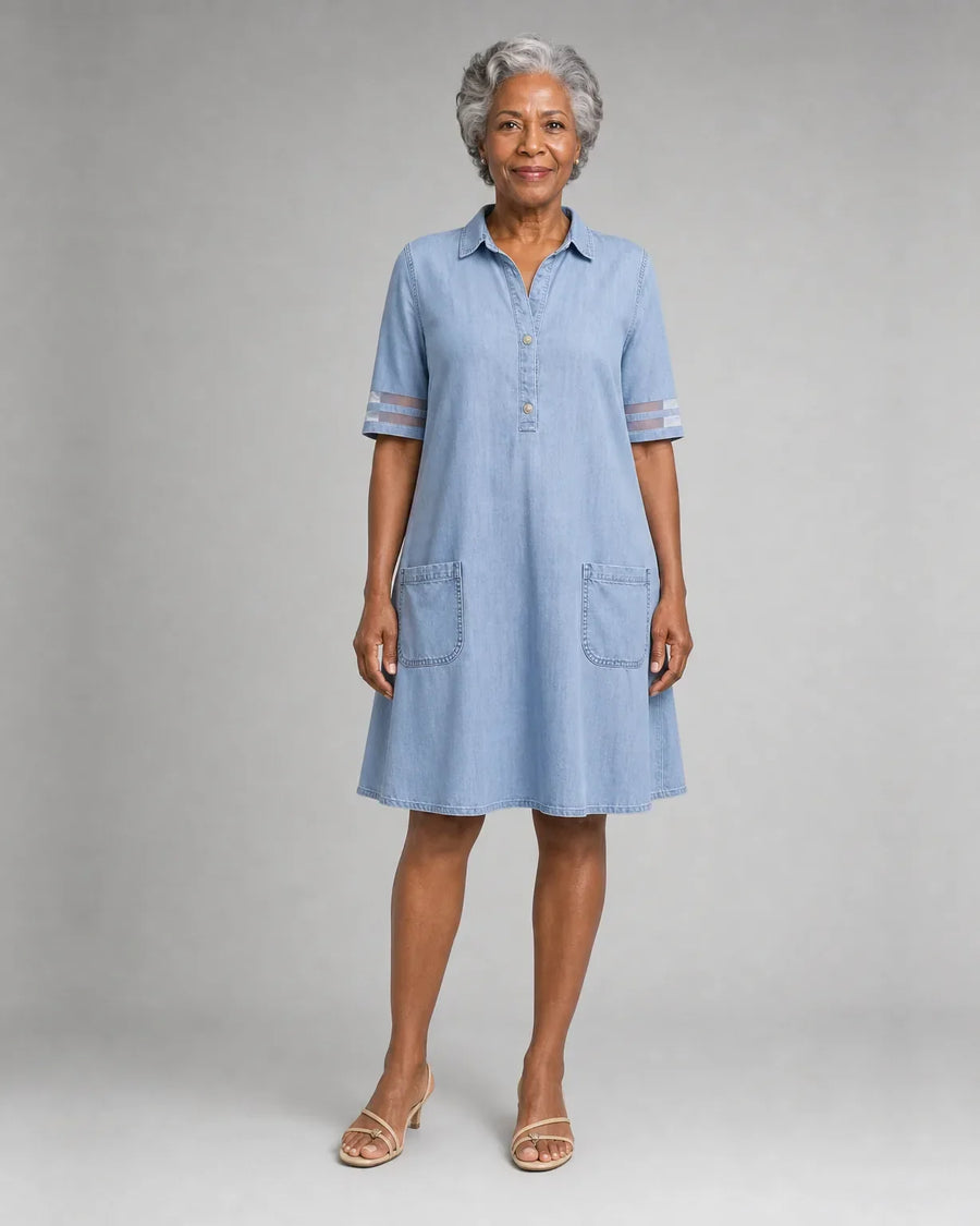 Tiana | Figure-Flattering Denim Dress