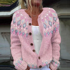 Sofie | Loose fitting cardigan with print