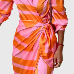 Everly | Elegant Wrap Dress With Print