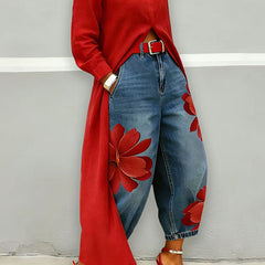 Sophia - Elegant Floral Pants
