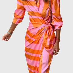Everly | Elegant Wrap Dress With Print