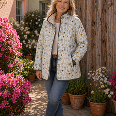 Nola | Delightful Floral-Printed Quilted Jacket