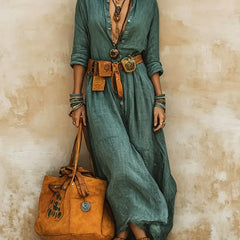 Maren™ | Art-Print Shirt Dress