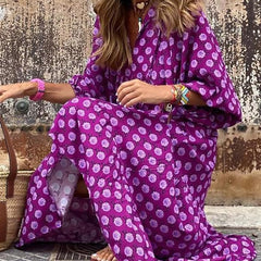 Nina  | Floral Boho Maxi Dress