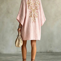 Ottilie™ | Soft Floral V-Neck Dress