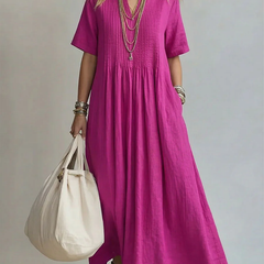 Livia Pintuck Maxi Dress