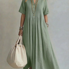 Livia Pintuck Maxi Dress