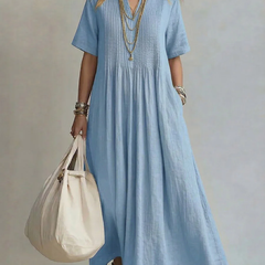 Livia Pintuck Maxi Dress